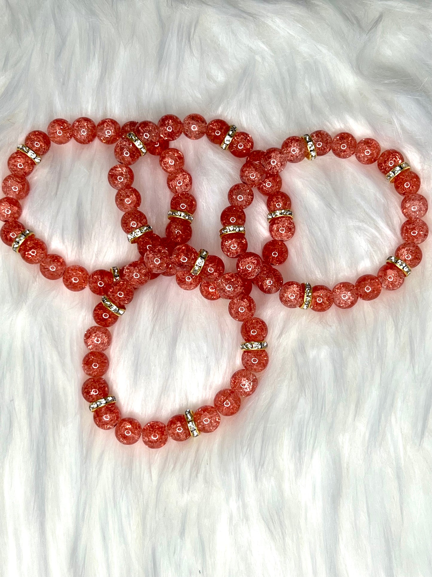 Cognac Beaded Bracelet (1pc)