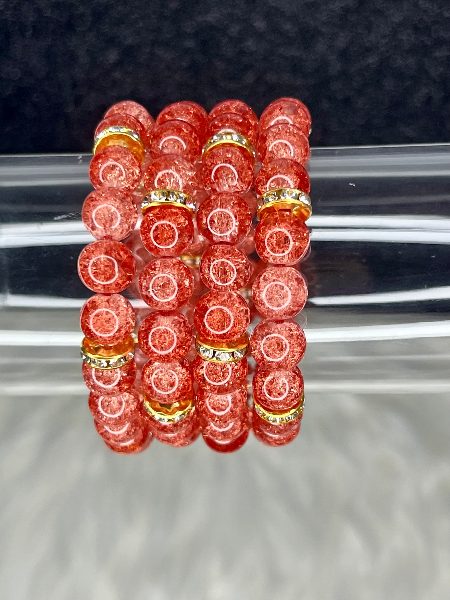 Cognac Beaded Bracelet (1pc)