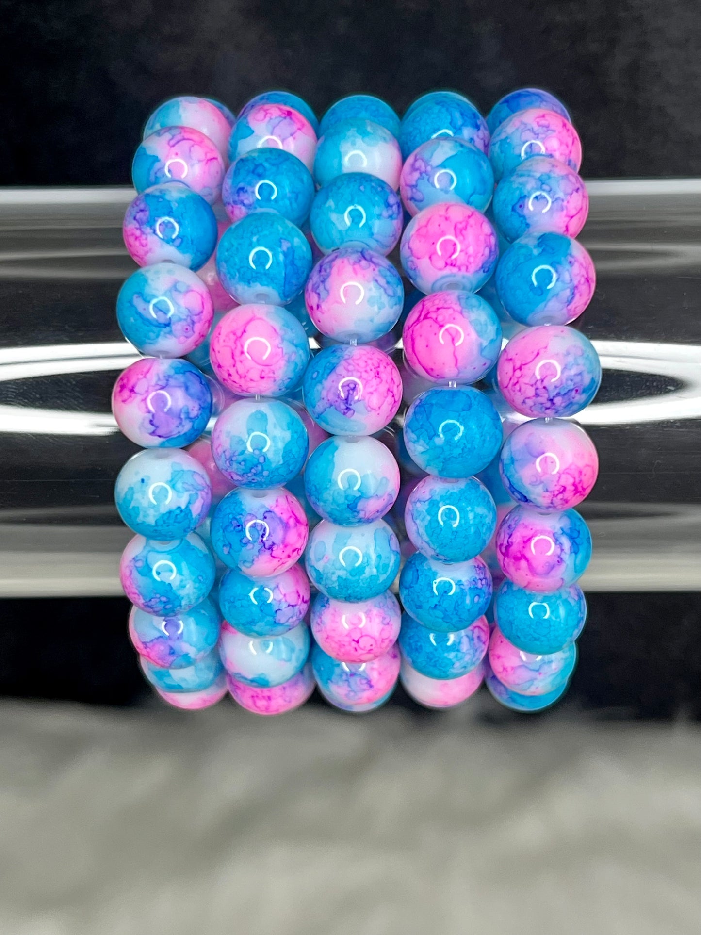 Cotton Candy Beaded Bracelet