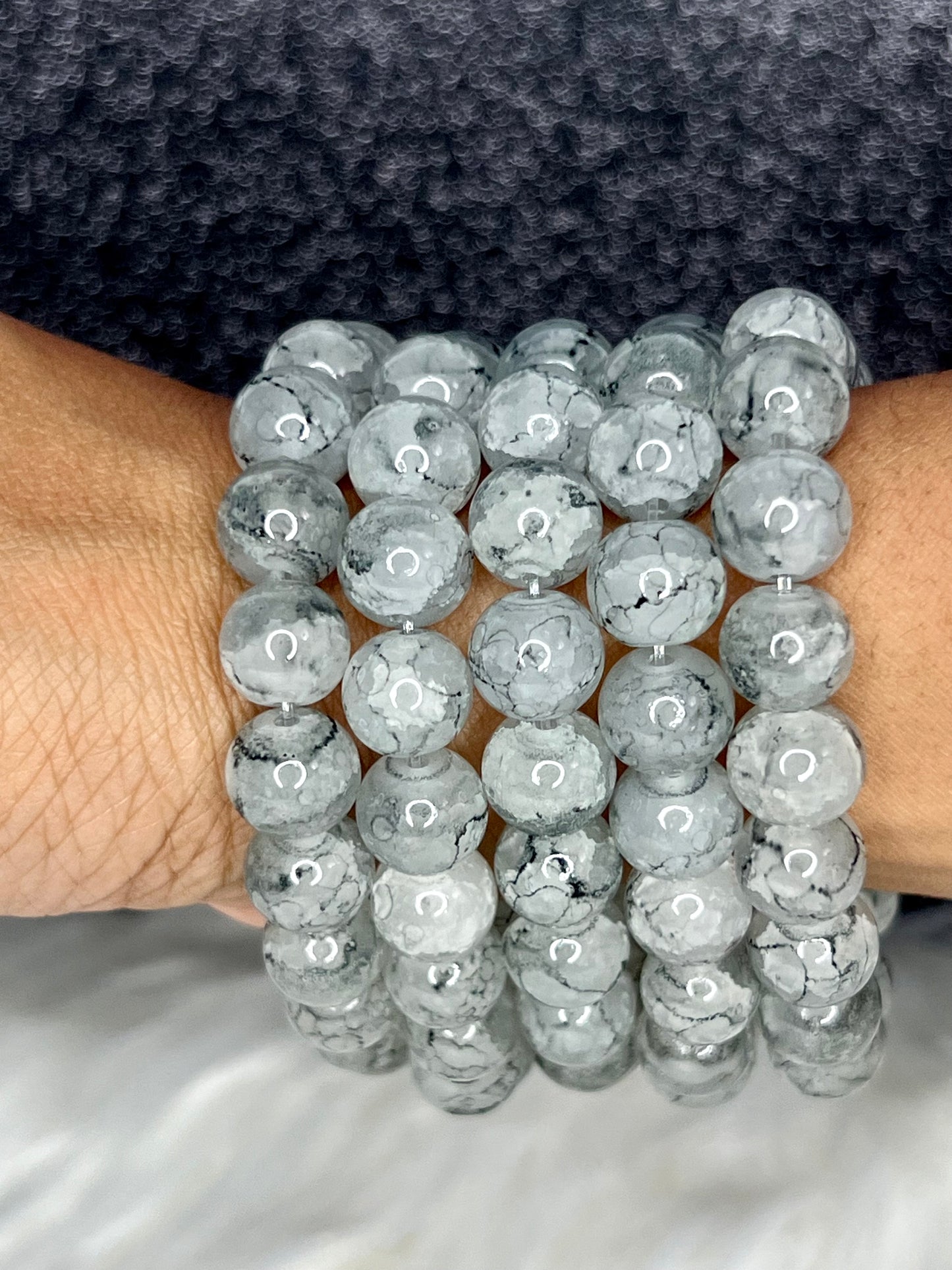 Pulsera con cuentas de piedra