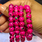 Hot Pink Sprinkles Beaded Bracelet