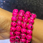 Hot Pink Sprinkles Beaded Bracelet