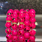 Hot Pink Sprinkles Beaded Bracelet