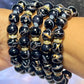 Pulsera de cuentas con rayas de tigre