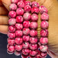 Cranberry Beaded Bracelet