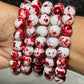 Strawberry & Cream (1pc) Beaded Bracelet