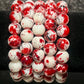 Strawberry & Cream (1pc) Beaded Bracelet