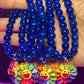 Pulsera con cuentas de sonrisa arcoíris (1 pieza)