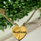 Engrave |Personalize Double Heart BFF/Couple Necklace