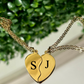 Engrave |Personalize Double Heart BFF/Couple Necklace