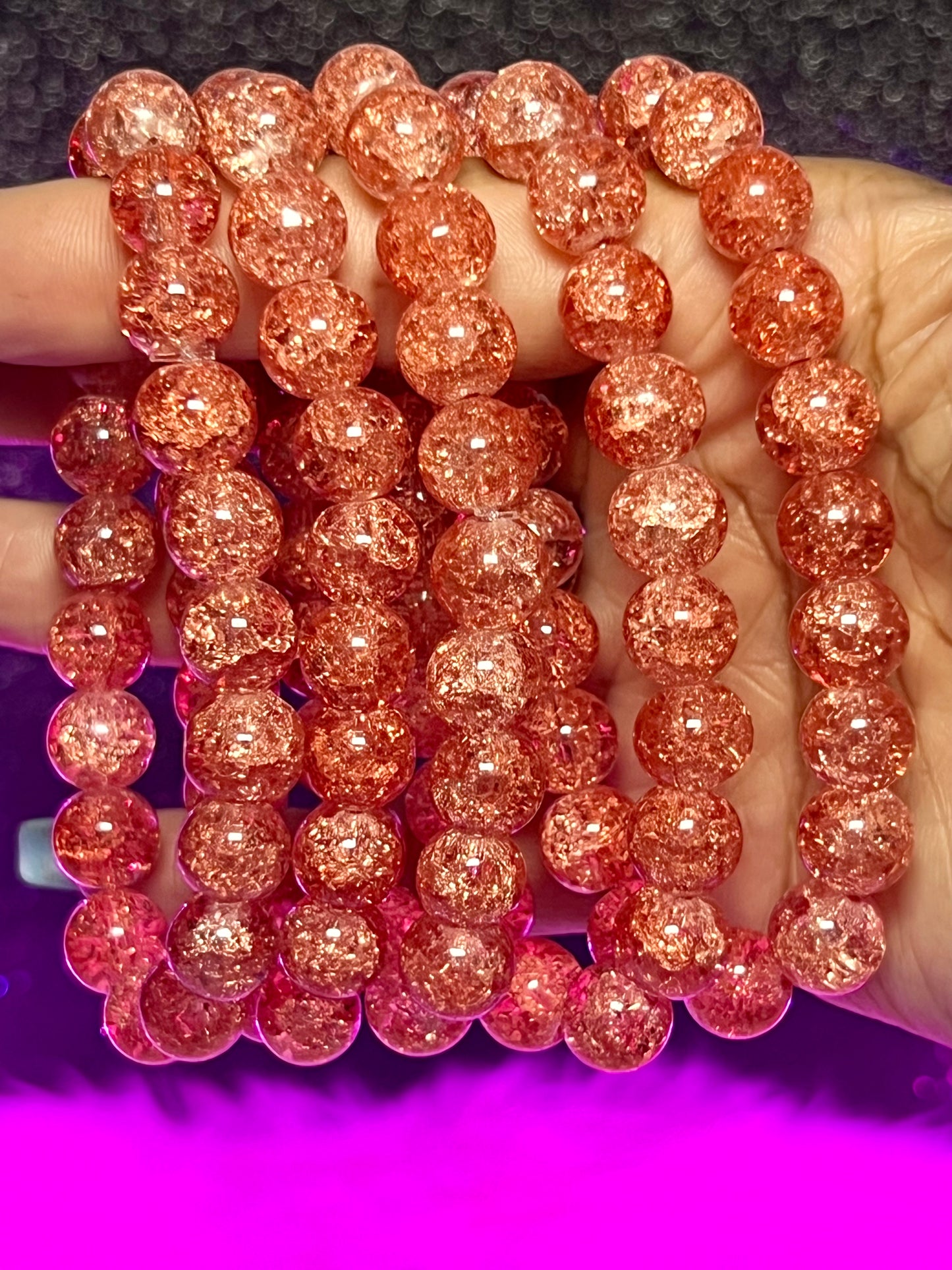 Cognac Beaded Bracelet (1pc)